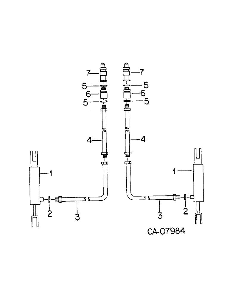 Схема запчастей Case IH 80 - (YB-09) - HYDRAULICS FOR MARKERS 