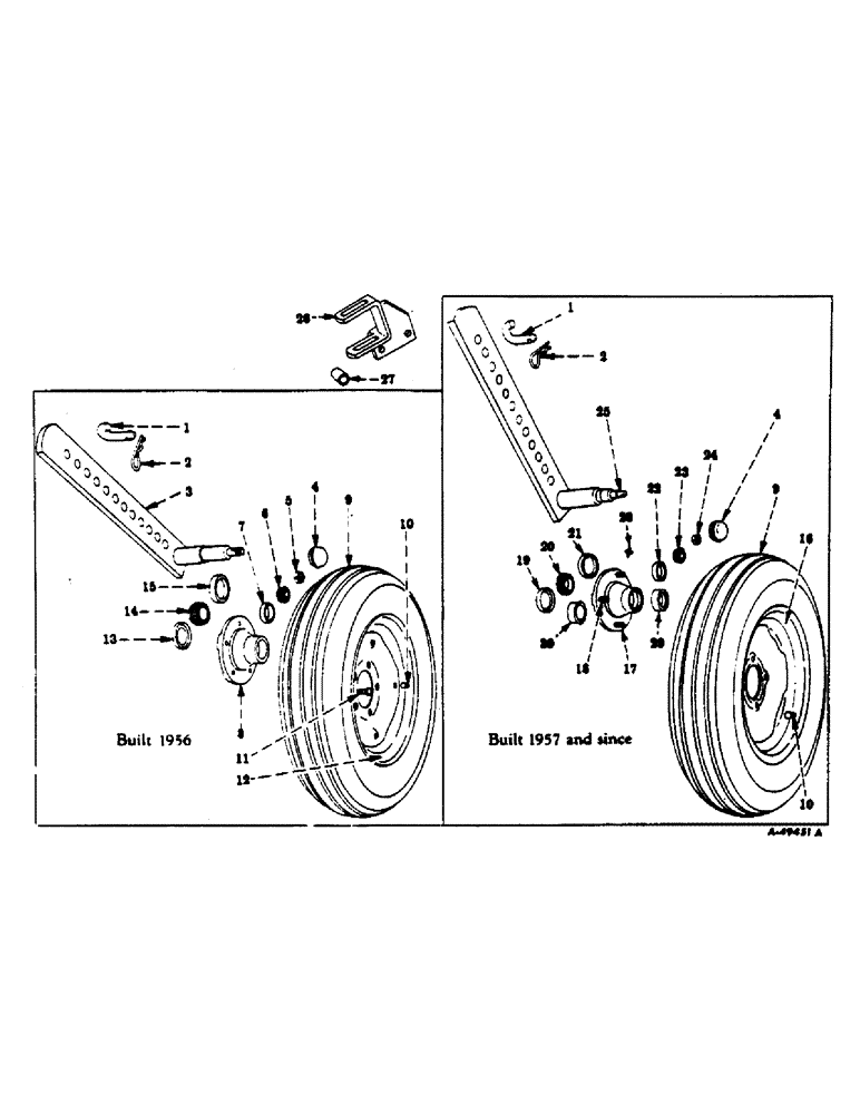 Схема запчастей Case IH 4-FTC43 - (B-10) - GAUGE WHEEL 