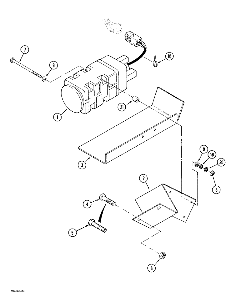 Схема запчастей Case IH 9330 - (4-072) - GROUND SPEED SENSOR (04) - ELECTRICAL SYSTEMS