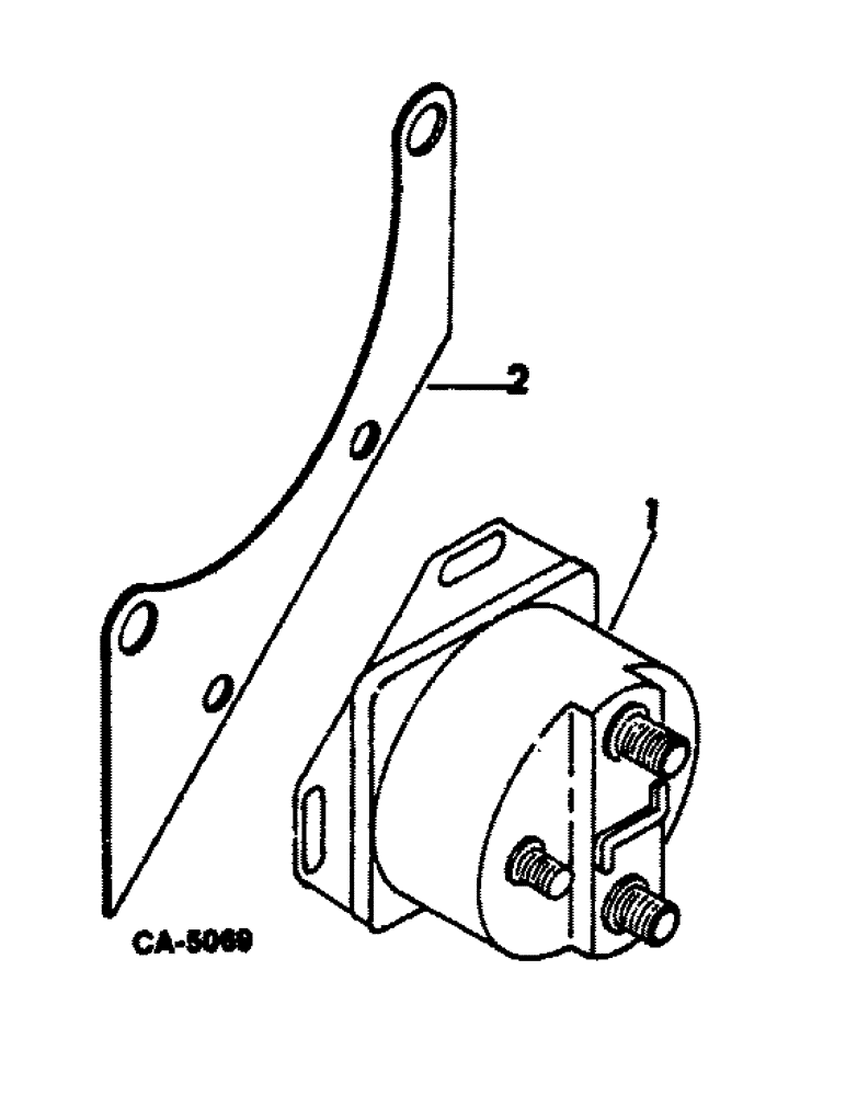 Схема запчастей Case IH 815 - (08-23) - ELECTRICAL, MAGNETIC SWITCH, DIESEL ENGINE (06) - ELECTRICAL