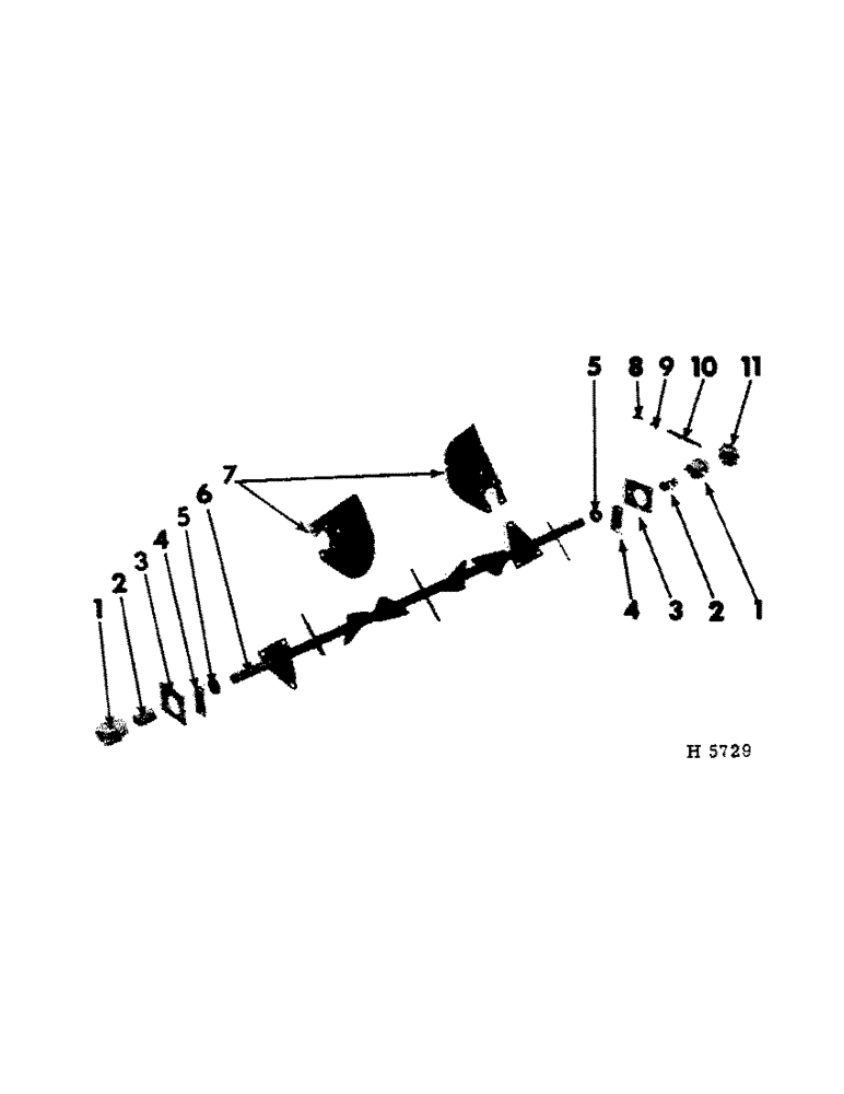 Схема запчастей Case IH 125 - (D-17) - WIDESPREAD, PADDLE TYPE, REGULAR 