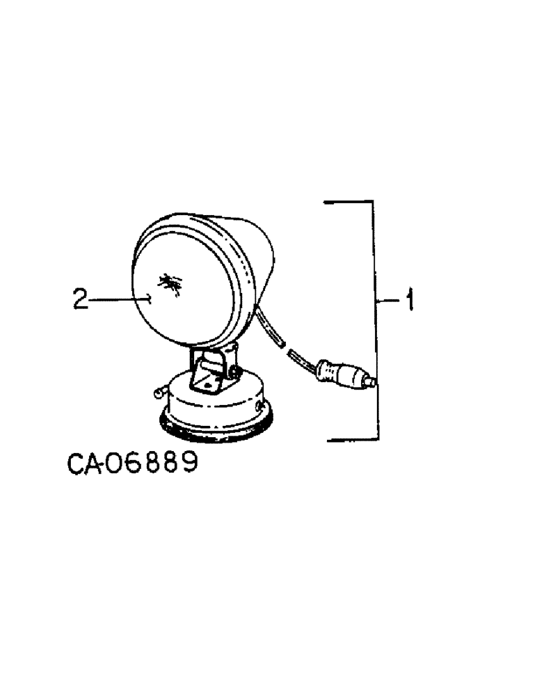 Схема запчастей Case IH HYDRO 186 - (08-17) - ELECTRICAL, AUXILIARY FLOOD LIGHT PARTS ACCESSORY (06) - ELECTRICAL