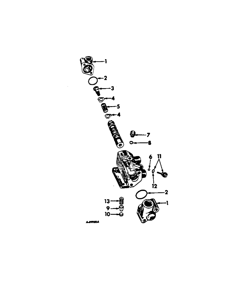 Схема запчастей Case IH 2544 - (J-12) - STEERING MECHANISM, POWER STEERING PILOT VALVE Steering Mechanism