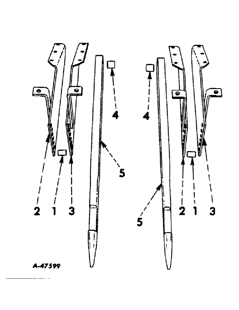 Схема запчастей Case IH 34U-FTC25 - (A-13) - COUPLING BEAMS, (FOR 2CK-FTC25 AND 34U-FTC25 ROTARY CUTTERS) 