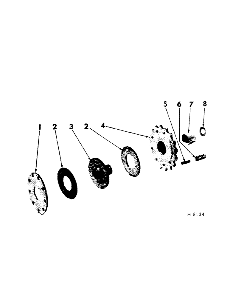 Схема запчастей Case IH 150 - (E-09[A]) - SIDE DRIVE SHAFT CLUTCH 