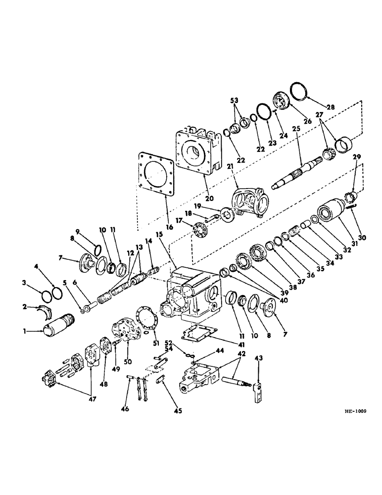 Схема запчастей Case IH 275 - (F-56) - HYDRAULIC SYSTEM, HYDROSTATIC DRIVE PUMP (07) - HYDRAULIC SYSTEM