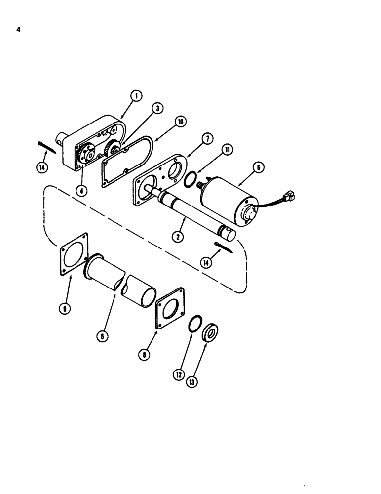 Схема запчастей Case IH 3640 - (04) - TWINE TUBE ACTUATOR 