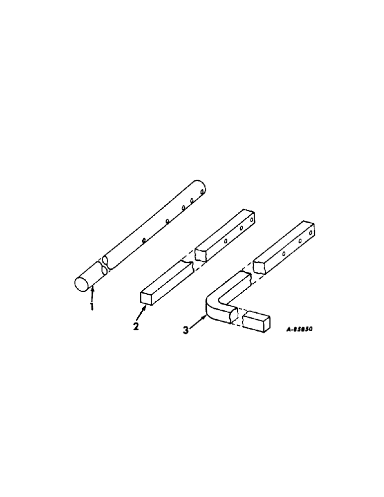 Схема запчастей Case IH 663 - (AD-07) - TOOL BARS, SQUARE AND PIPE 