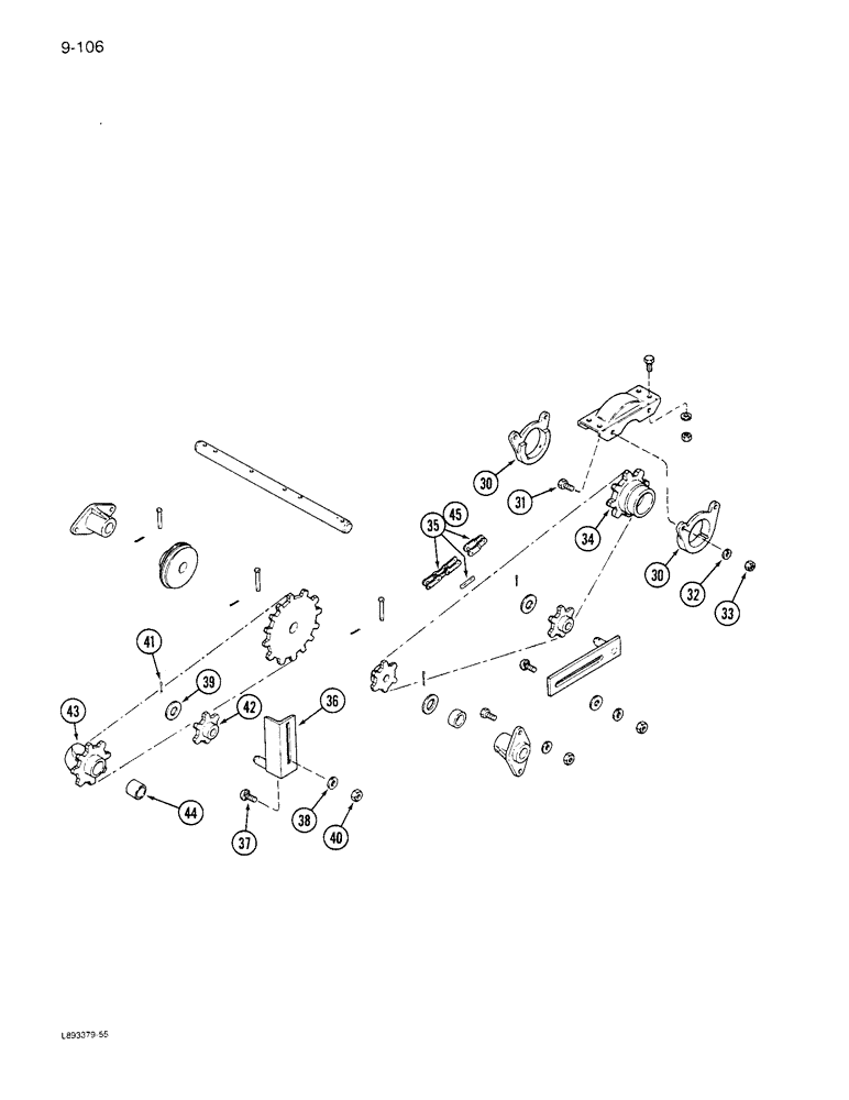 Схема запчастей Case IH 6300 - (9-106) - GRAIN DRIVE (09) - CHASSIS/ATTACHMENTS