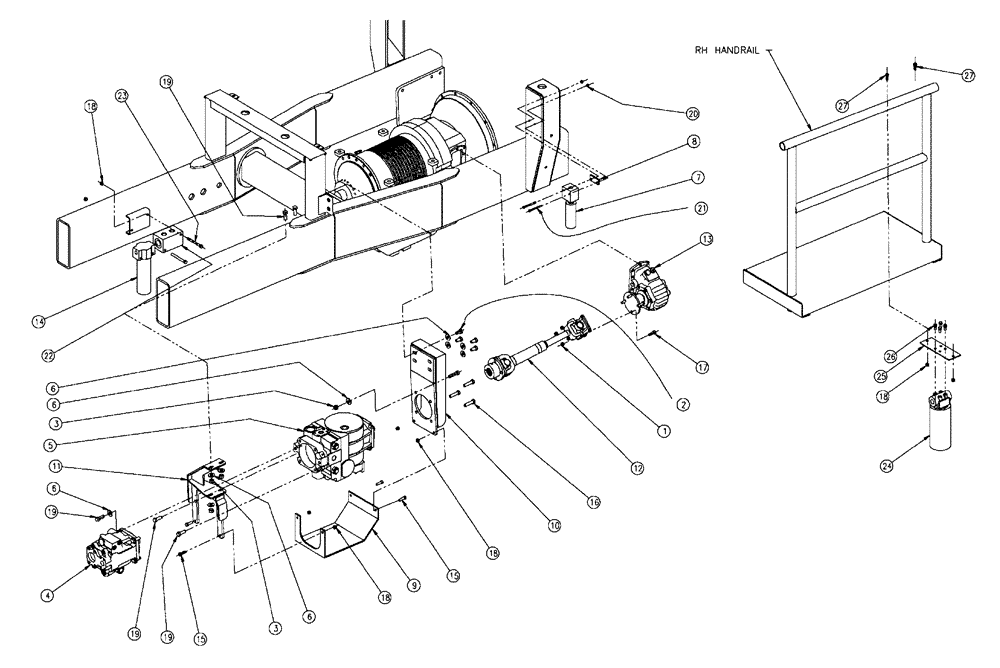 Схема запчастей Case IH 438 - (06-004) - PUMP GROUP, FLEX, 4330 Hydraulic Plumbing