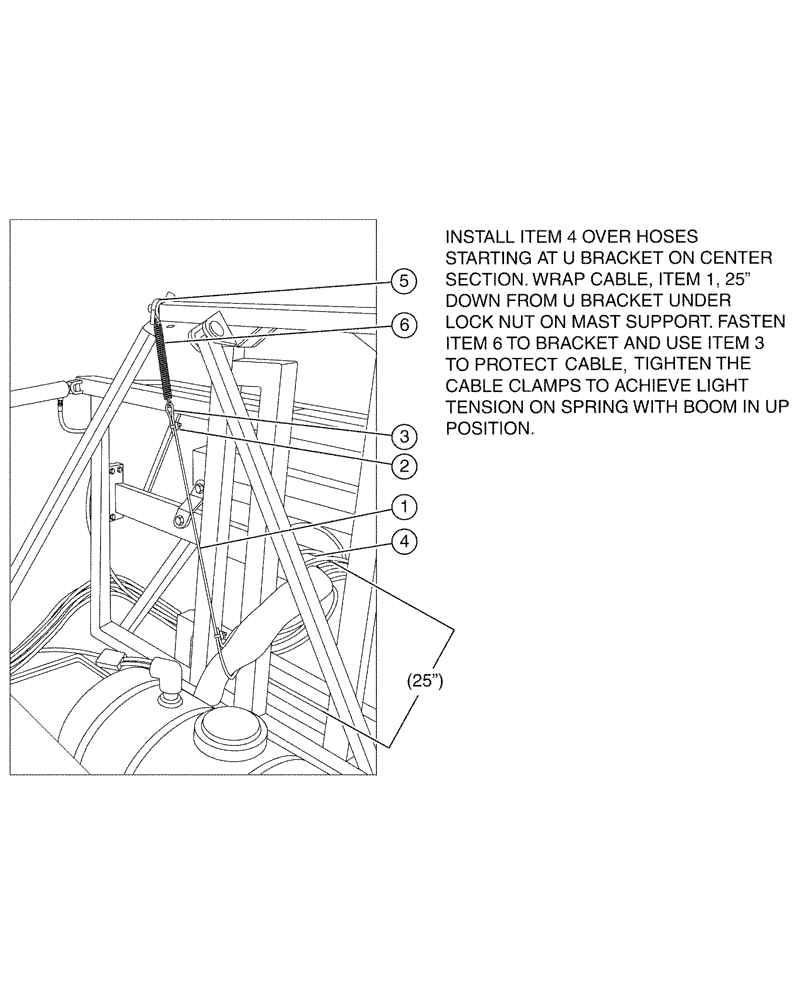 Схема запчастей Case IH SPX3200 - (08-003) - HOSE HANGER ASSEMBLY (09) - BOOMS