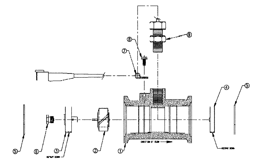 Схема запчастей Case IH SPX4410 - (09-017) - FLOWMETER RFM 60 Liquid Plumbing