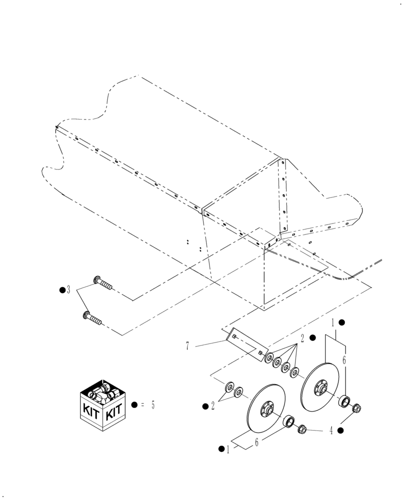 Схема запчастей Case IH DCX131F - (18.03) - ROLLING CROP DIVIDER (18) - ACCESSORIES