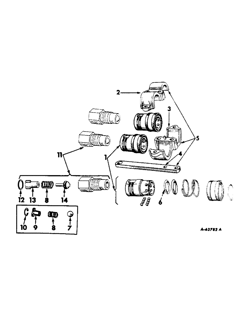 Схема запчастей Case IH 460 - (180) - HYDRAULIC SYSTEM, HYDRAULIC EQUIPMENT, BREAK-AWAY COUPLING (07) - HYDRAULIC SYSTEM