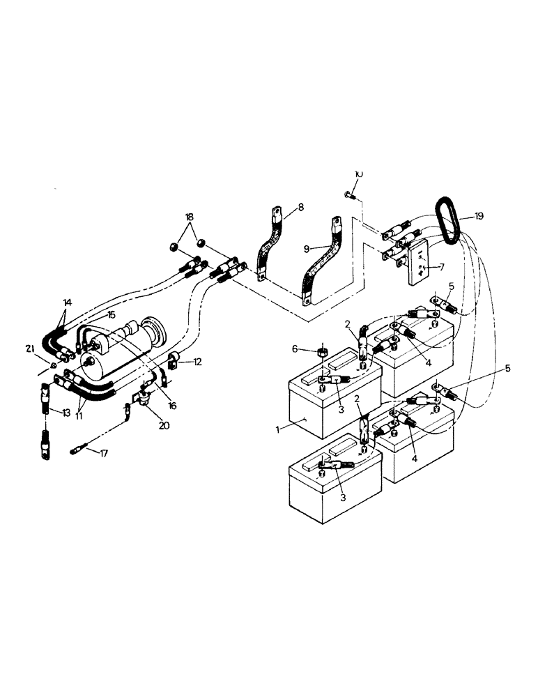 Схема запчастей Case IH PTA280 - (02-08) - STARTER & BATTERY ELECTRICAL (06) - ELECTRICAL