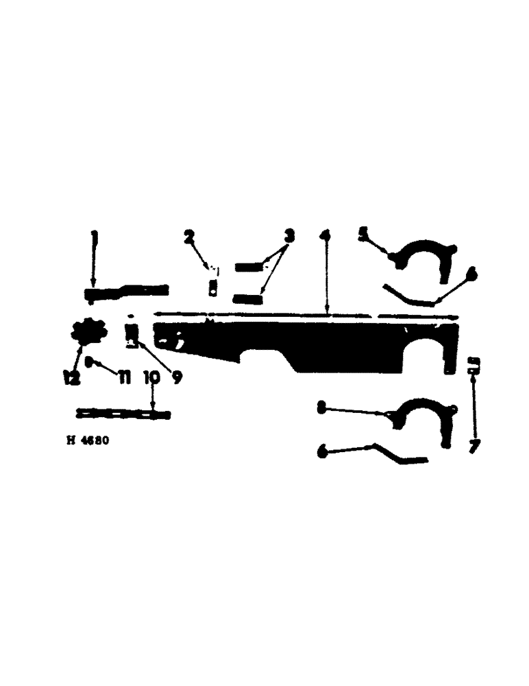 Схема запчастей Case IH 100 - (B-11) - MAIN DRIVE CHAIN SHIELD AND TIGHTENER, PRIOR TO 1964, NOT 16 X 6 