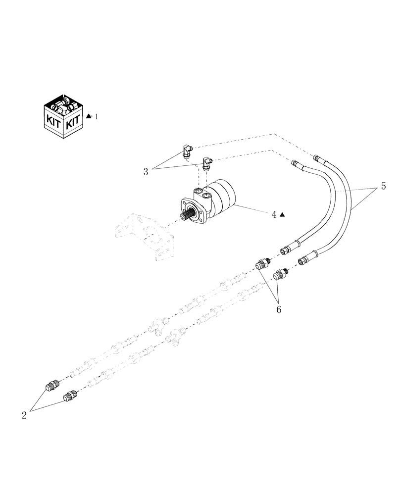 Схема запчастей Case IH DHX301 - (7.04) - HOSES, REEL DRIVE (07) - HYDRAULICS