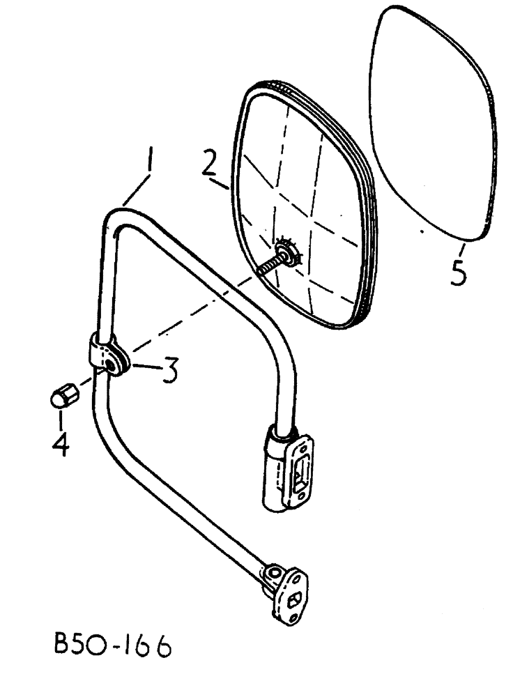 Схема запчастей Case IH 885 - (13-022) - WING MIRROR - TRACTORS WITH CAB, 3125170R91 (05) - SUPERSTRUCTURE