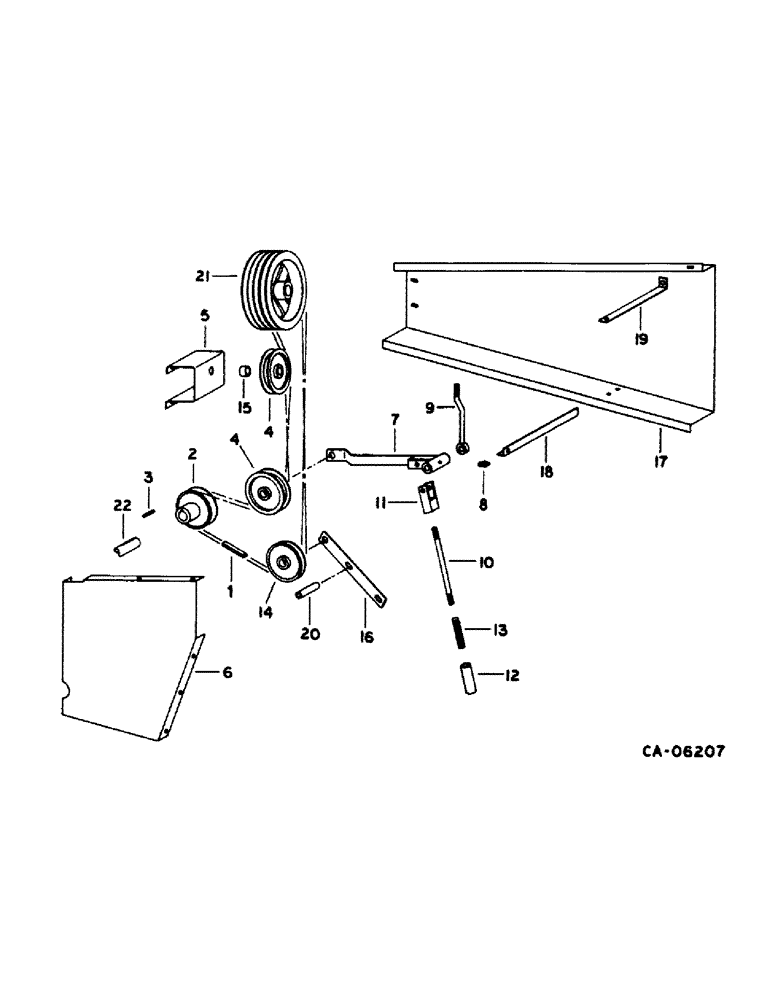 Схема запчастей Case IH 1420 - (20-13) - SEPARATOR, STRAW CHOPPER DRIVE Separation