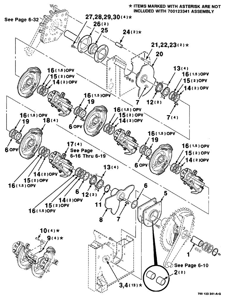 Схема запчастей Case IH 8575 - (06-008) - KNOTTER DRIVE & CAM ASSY., 700123341 KNOTTER DRIVE & CAM ASSY. COMPLETE, S.N. CFH0113001-CFH0117286 (14) - BALE CHAMBER