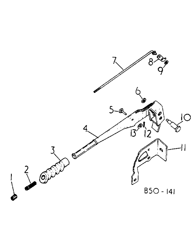 Схема запчастей Case IH 884 - (04-05) - PARK BRAKE HAND LEVER (5.1) - BRAKES