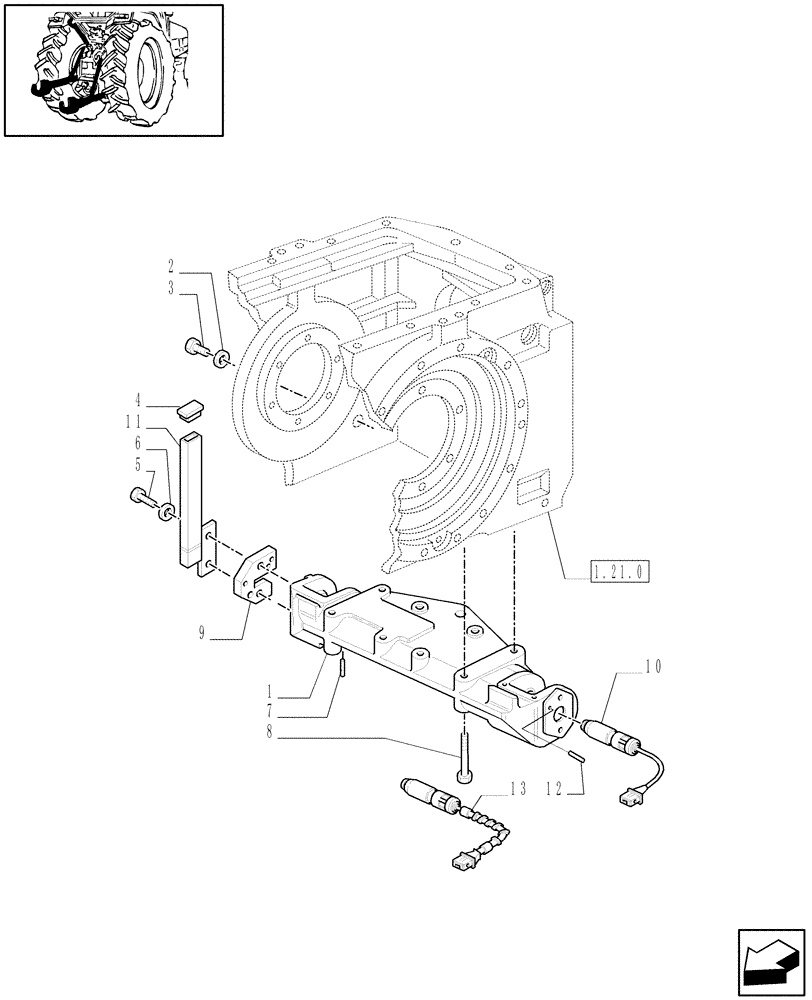 Схема запчастей Case IH MXM120 - (1.89.6[03]) - IMPLEMENT CARRIER (09) - IMPLEMENT LIFT