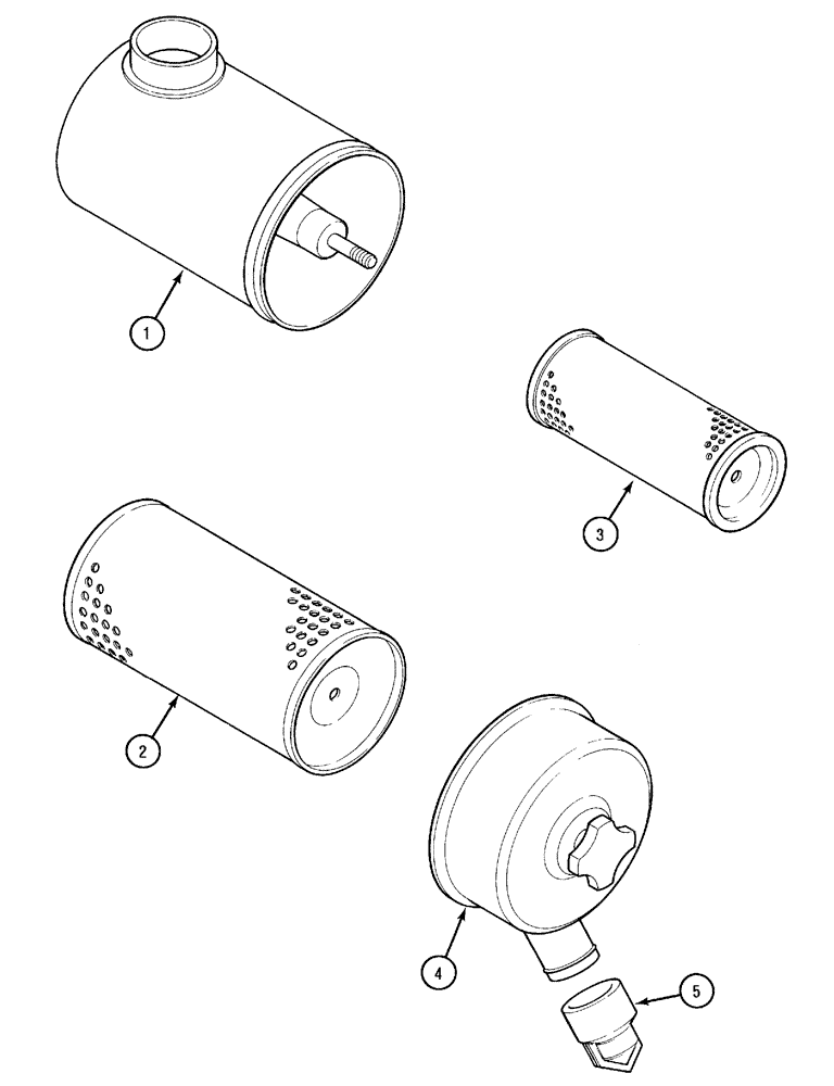 Схема запчастей Case IH CX60 - (02-11) - AIR CLEANER (02) - ENGINE