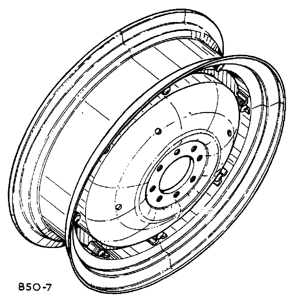 Схема запчастей Case IH 884 - (15-004) - REAR WHEELS Wheels & Traction