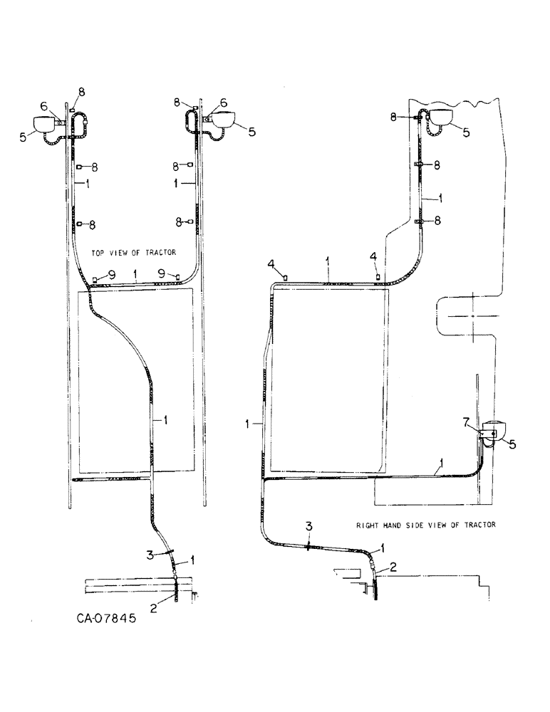 Схема запчастей Case IH 6388 - (08-14) - ELECTRICAL, AUXILIARY LIGHTING (06) - ELECTRICAL