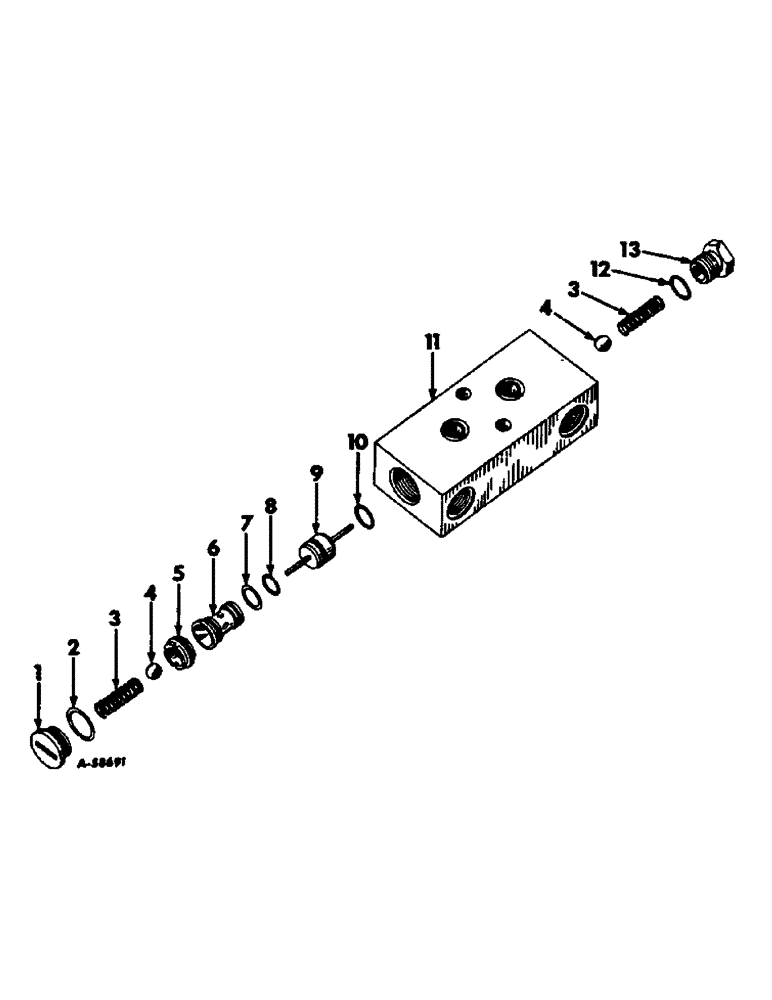 Схема запчастей Case IH 1566 - (10-27) - HYDRAULICS, DOUBLE ACTING CHECK VALVE (07) - HYDRAULICS