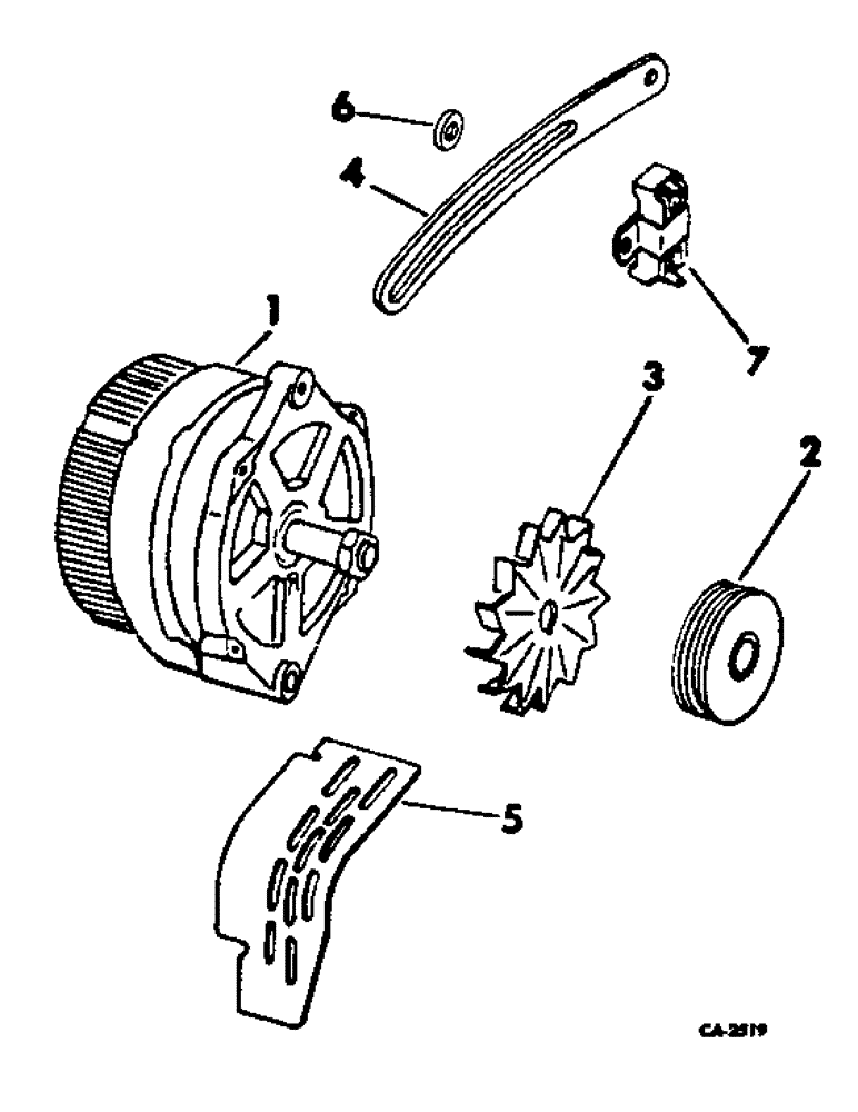 Схема запчастей Case IH 4166 - (08-10) - ELECTRICAL, ALTERNATOR GENERATOR AND CONNECTIONS (06) - ELECTRICAL