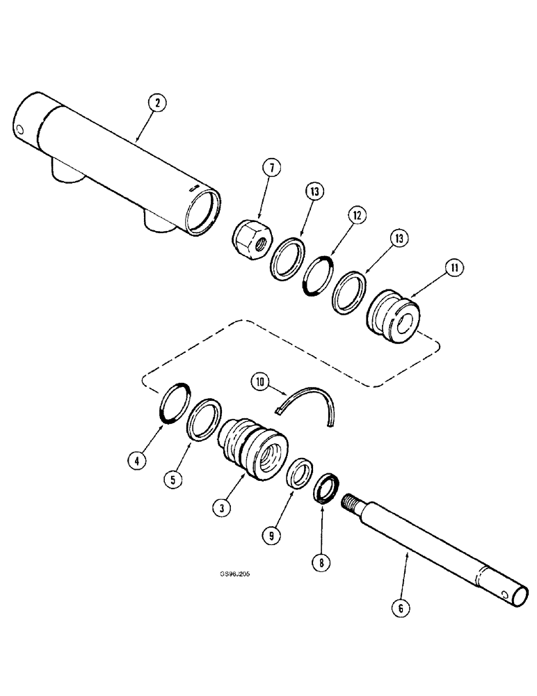 Схема запчастей Case IH 1660 - (8-74) - FEEDER CLUTCH CYLINDER (07) - HYDRAULICS