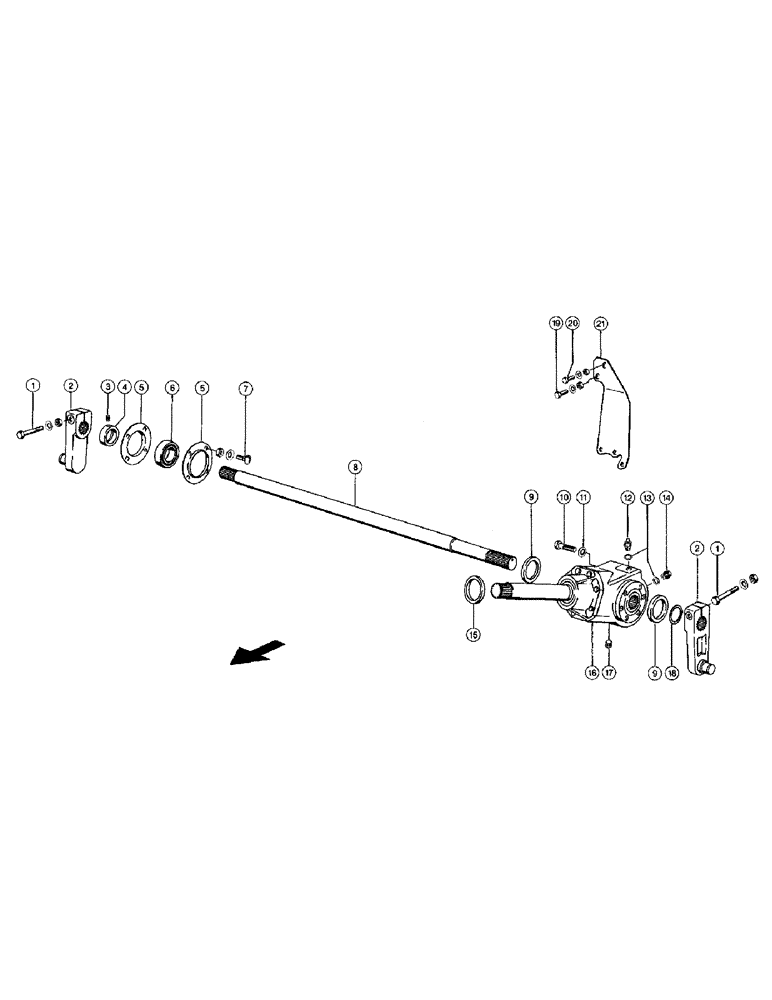 Схема запчастей Case IH 110 - (007) - FEEDER DRIVE (03) - DRIVES