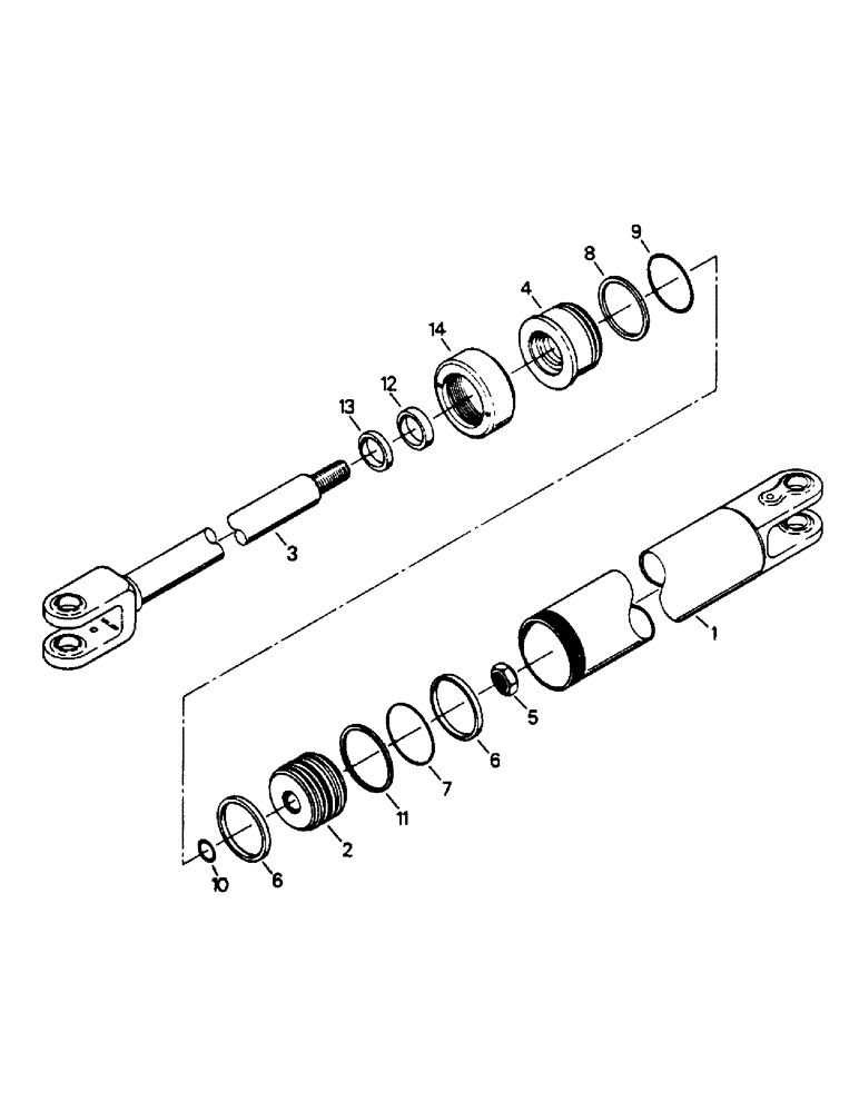 Схема запчастей Case IH 9130 - (08-15) - STEERING CYLINDER ASSEMBLY (07) - HYDRAULICS