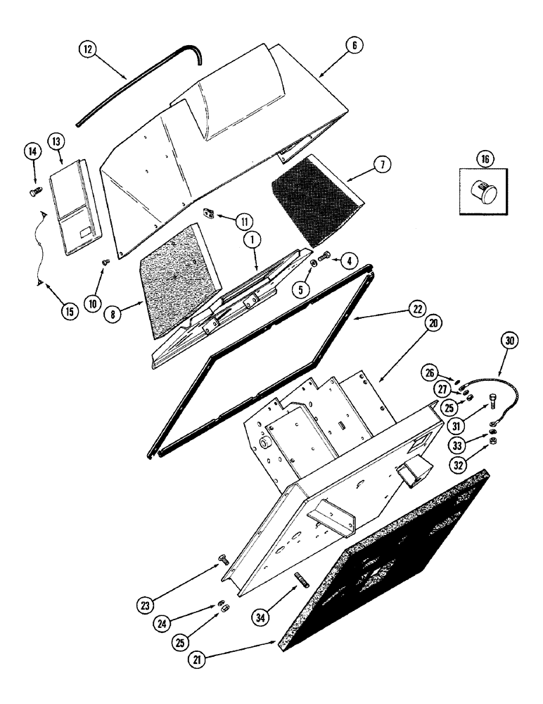 Схема запчастей Case IH 4890 - (9-364) - INSTRUMENT PANEL AND COWL (09) - CHASSIS/ATTACHMENTS