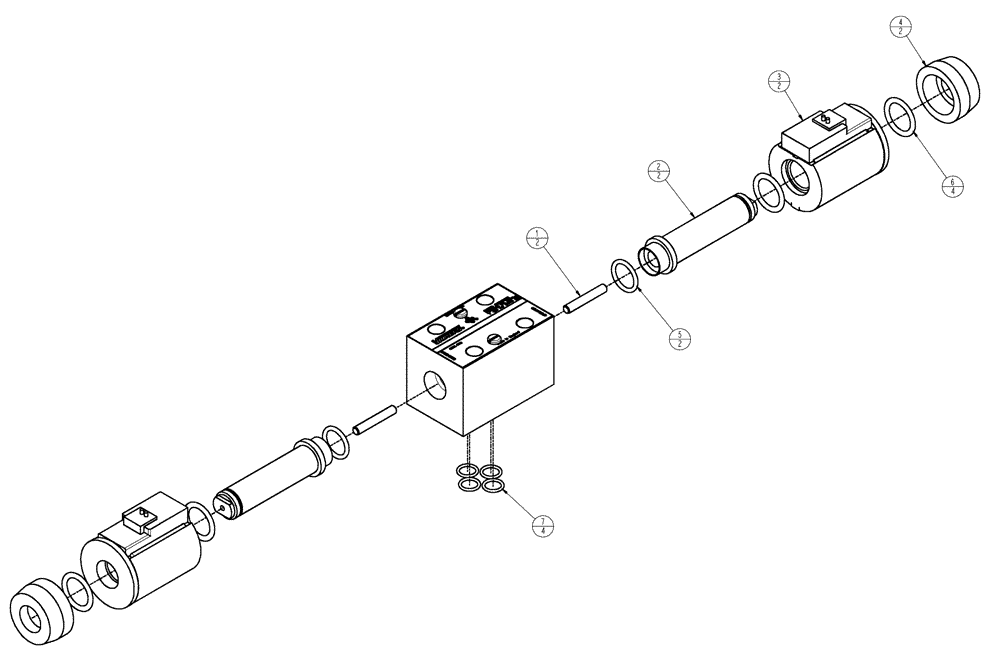 Схема запчастей Case IH TITAN 3020 - (10-024) - VALVE, PROPORTIONAL Options