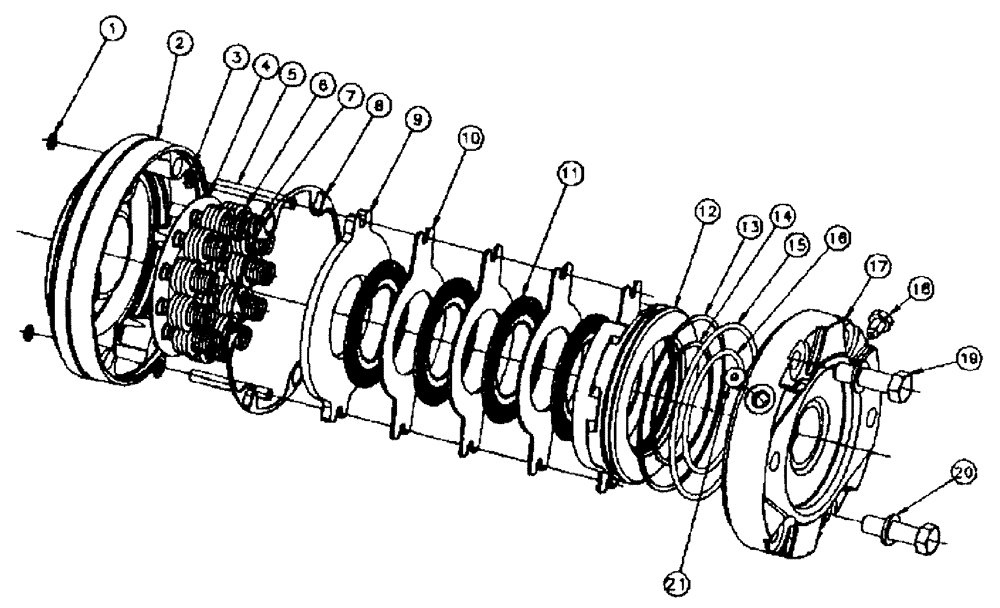 Схема запчастей Case IH 3185 - (05-003) - PARKING BRAKE Hub, Wheel & Tires