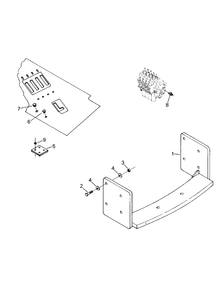 Схема запчастей Case IH STEIGER - (06-07) - DRAWBAR HANGER AND MISCELLANEOUS, WITH OUT 3-POINT HITCH (12) - FRAME