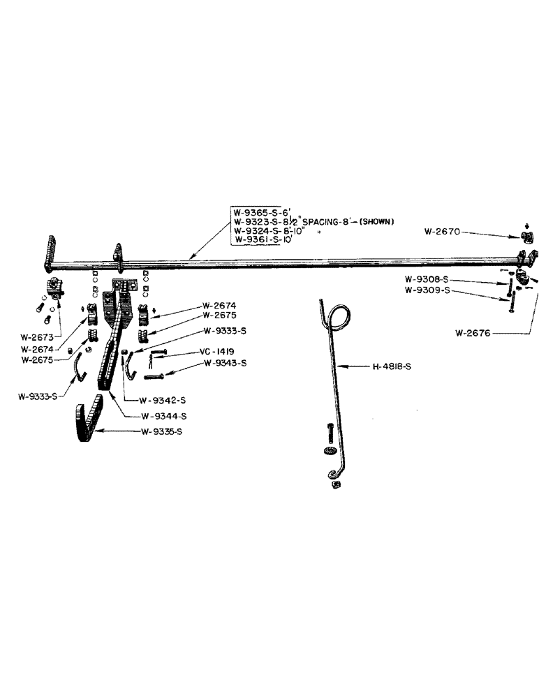 Схема запчастей Case IH WPH - (12) - HYDRAULIC MOUNTING BRACKET AND TORQUE SHAFT, WPH 