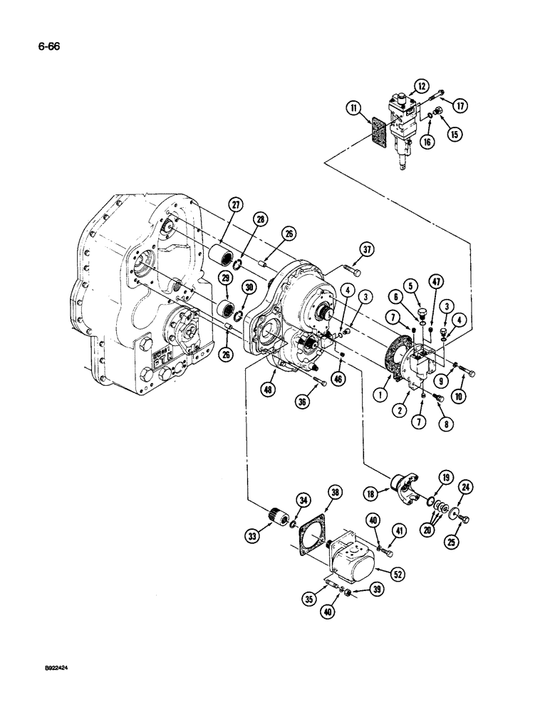 Схема запчастей Case IH 9240 - (6-066) - POWER TAKEOFF (06) - POWER TRAIN