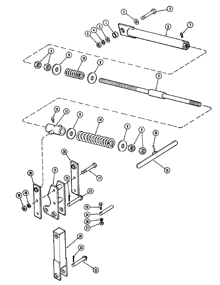 Схема запчастей Case IH DOT 31 - (20) - LEVEL ASSEMBLY 