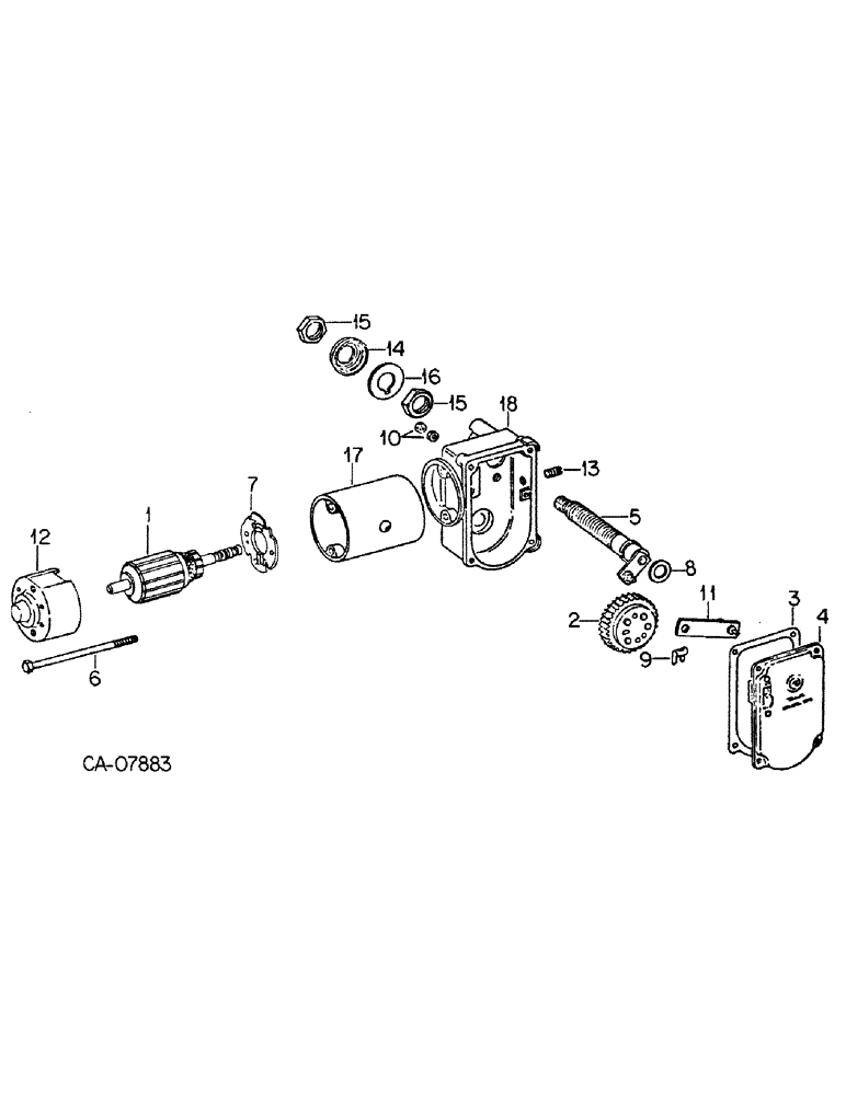 Схема запчастей Case IH 1486 - (13-23) - SUPERSTRUCTURE, REAR WINDOW WIPER MOTOR, MODELS WITH CAB (05) - SUPERSTRUCTURE