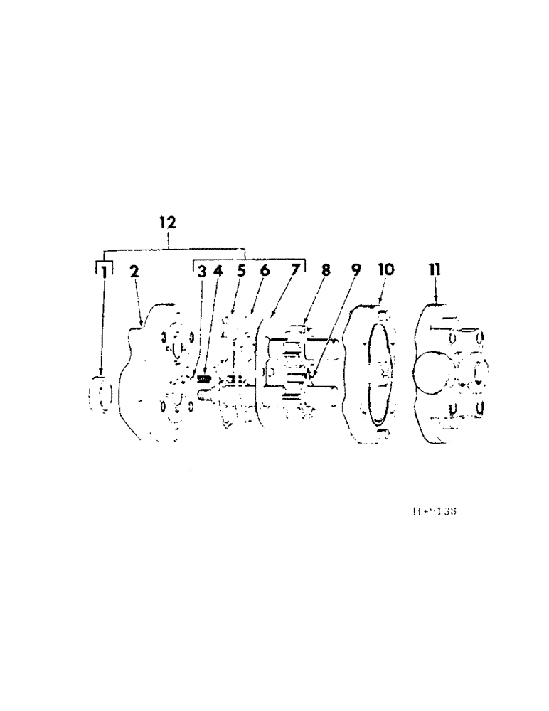 Схема запчастей Case IH 201 - (E-051[1]) - HYDRAULIC PUMP, CESSNA (35) - HYDRAULIC SYSTEMS