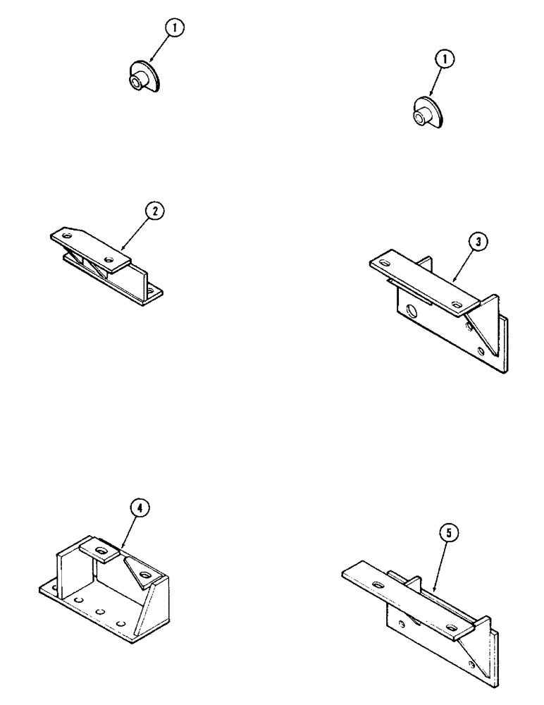 Схема запчастей Case IH 60 - (08) - MOUNTING BRACKETS, 990 AND 995 TRACTORS, PRIOR TO SN 985304 (82) - FRONT LOADER & BUCKET