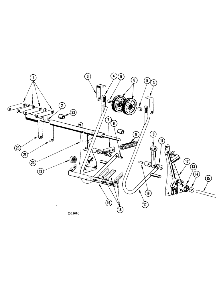 Схема запчастей Case IH 1050 - (10) - SHIFTER 