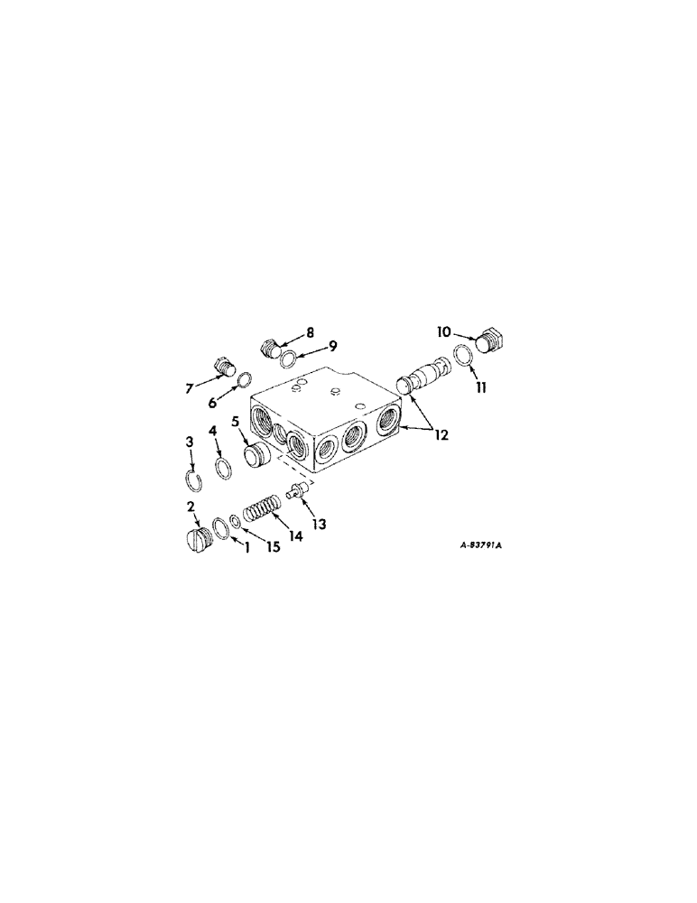 Схема запчастей Case IH 424 - (110[A]) - STEERING MECHANISM, FLOW DIVIDER VALVE, TRACTORS WITH POWER STEERING Steering Mechanism