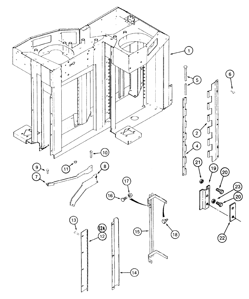 Схема запчастей Case IH 2155 - (9A-82) - DRUM HOUSING (13) - PICKING SYSTEM