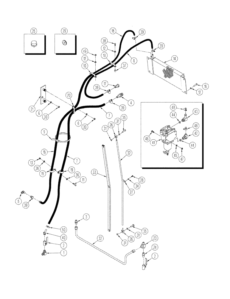 Схема запчастей Case IH STX440 - (03-04) - FUEL LINES (03) - FUEL SYSTEM