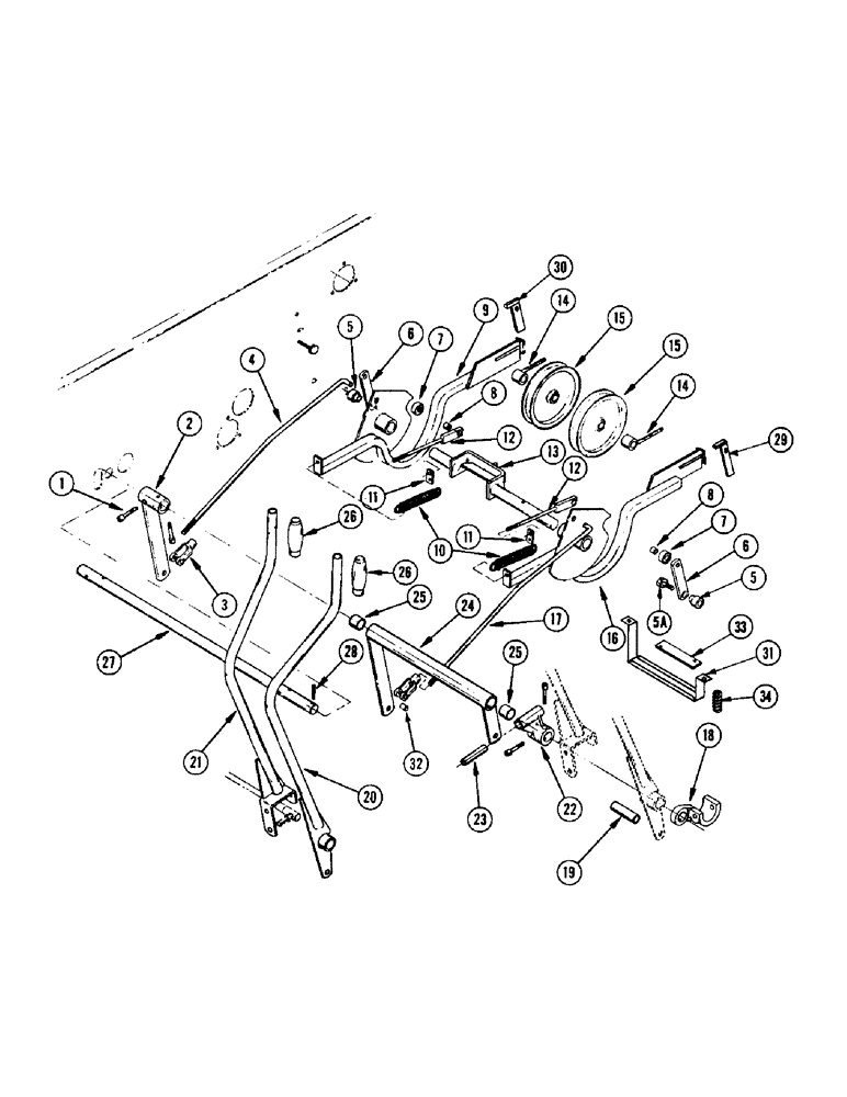 Схема запчастей Case IH 650 - (12) - STEERING LEVERS 