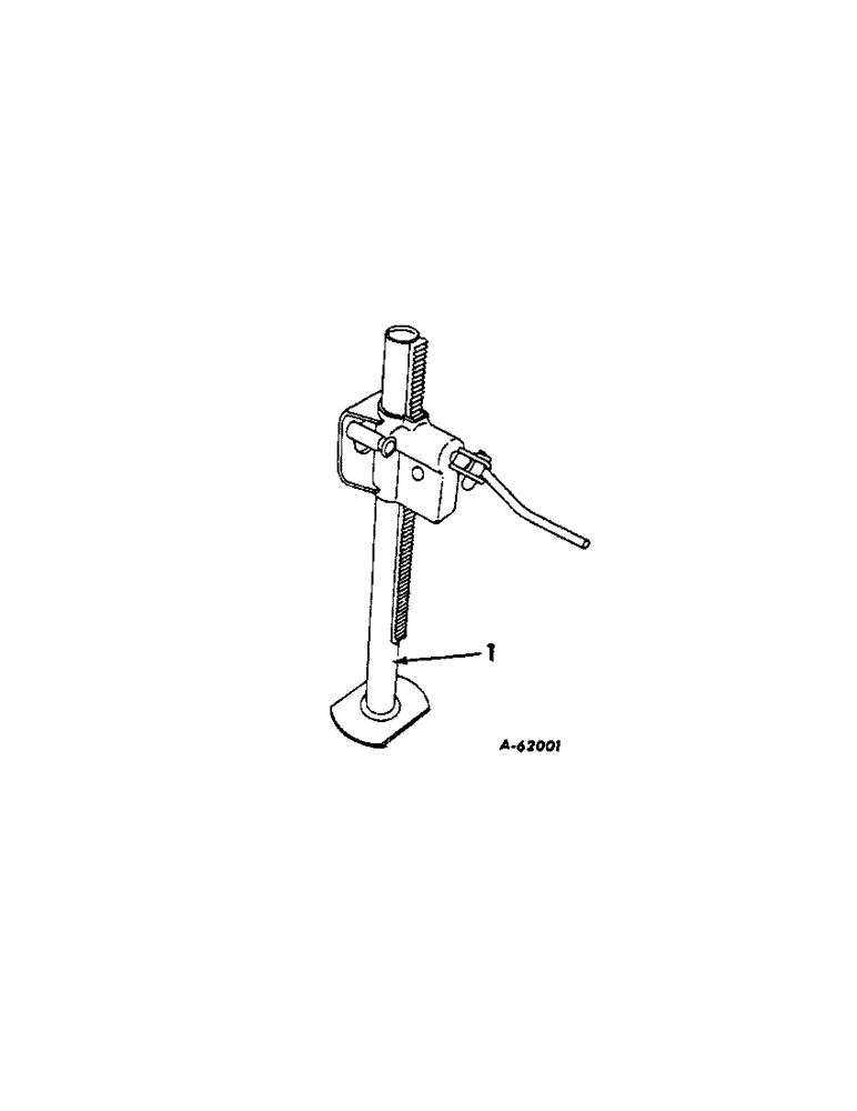 Схема запчастей Case IH 57 - (A-12[A]) - LIFTING JACK, 2598L UP 